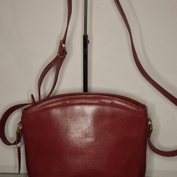 Vintage Red Coach Pierre Bag